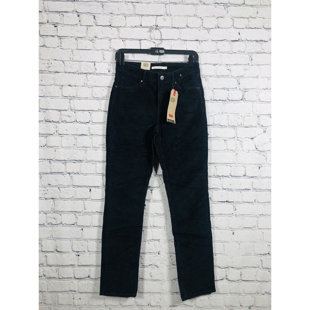Levi's Women's  Classic Mid-Rise‎ Skinny Corduroy Pants Black 28x30 NWT